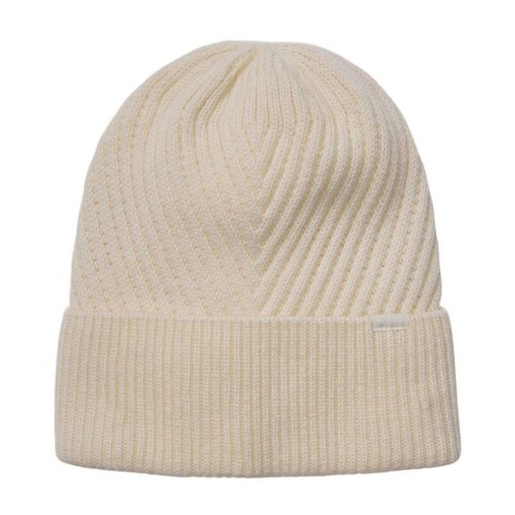ATHLETA Womens Wool-Cashmere Beanie OS One Size Solid Cream Knit Cap Soft Cozy - Picture 1 of 13